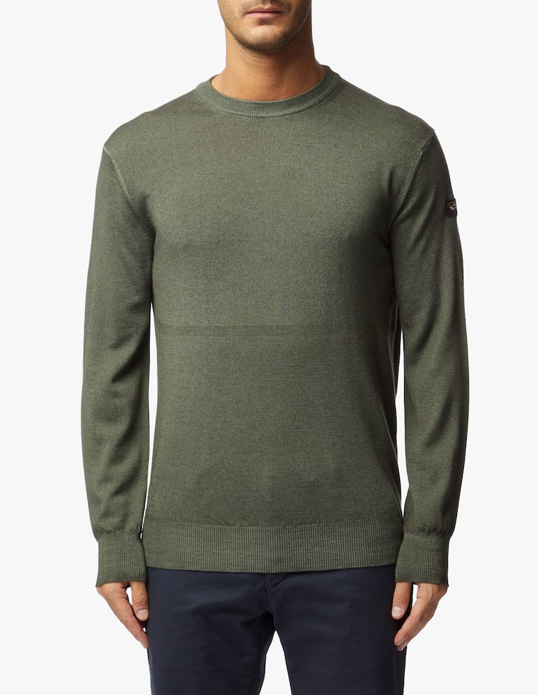 rinascente Paul & Shark Girocollo in lana effetto disordinato - Verde