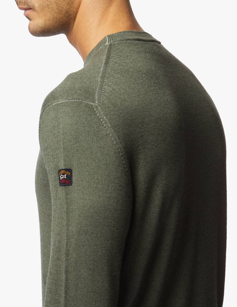 rinascente Paul & Shark Girocollo in lana effetto disordinato - Verde