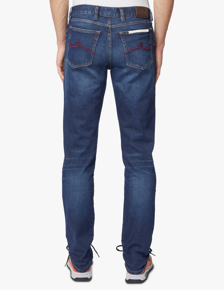 rinascente Paul & Shark Pantalone denim red rivet