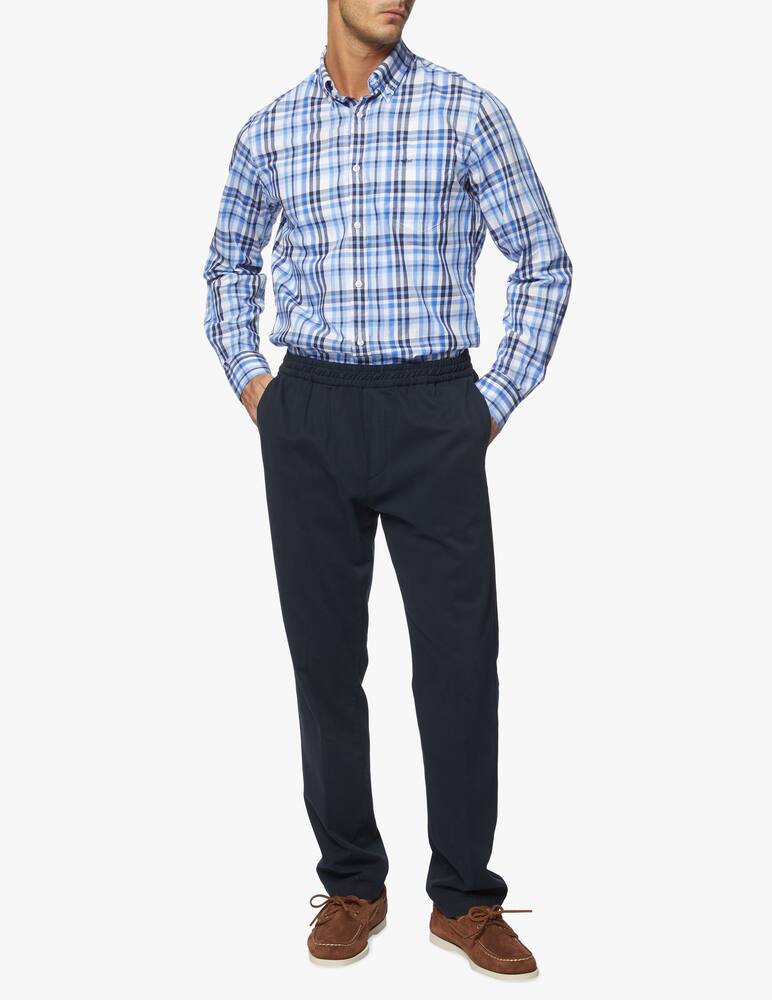 rinascente Paul & Shark Pocket checked regular shirt