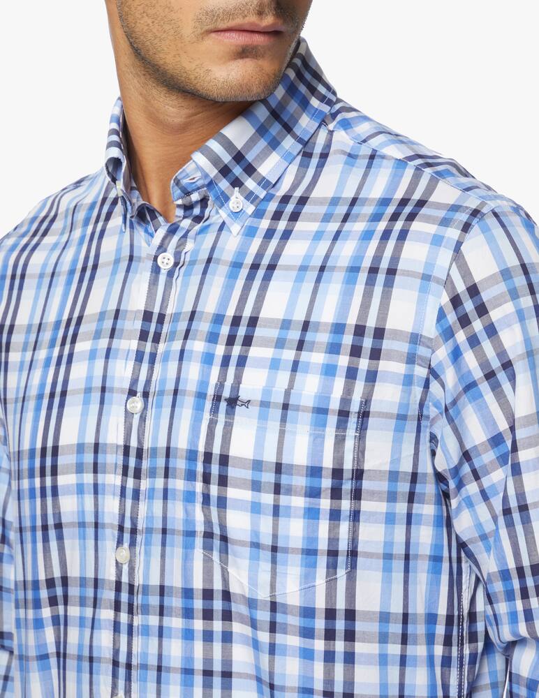 rinascente Paul & Shark Pocket checked regular shirt