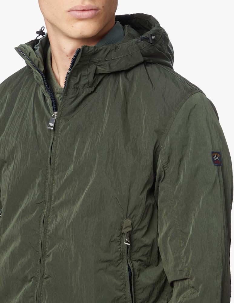 rinascente Paul & Shark Hood econyl windbreaker 