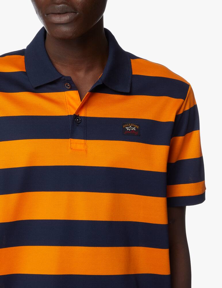 Paul & Shark Piquest striped polo - multi - picture 4 Paul & Shark Piquest striped polo - multi - picture 4