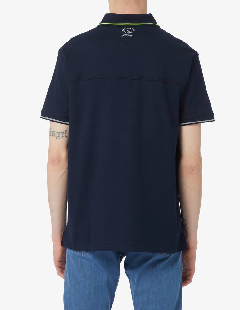 rinascente Paul & Shark Short sleeve piquet polo 
