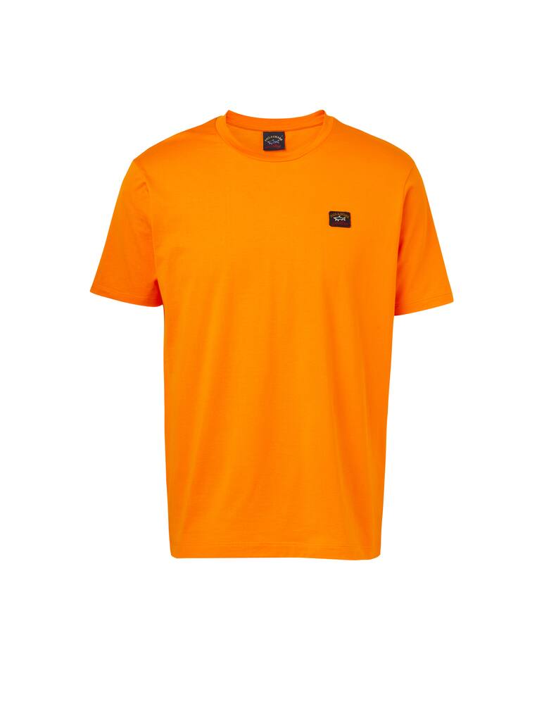 rinascente Paul & Shark Basic badge roundneck t-shirt - orange