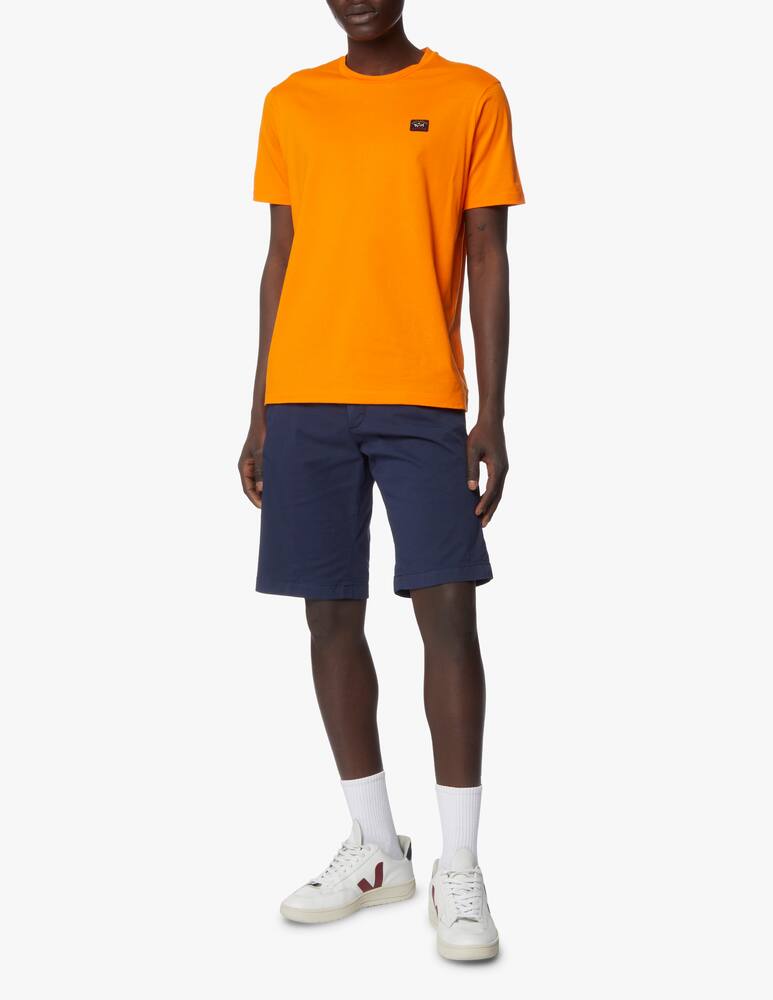 rinascente Paul & Shark Basic badge roundneck t-shirt - orange