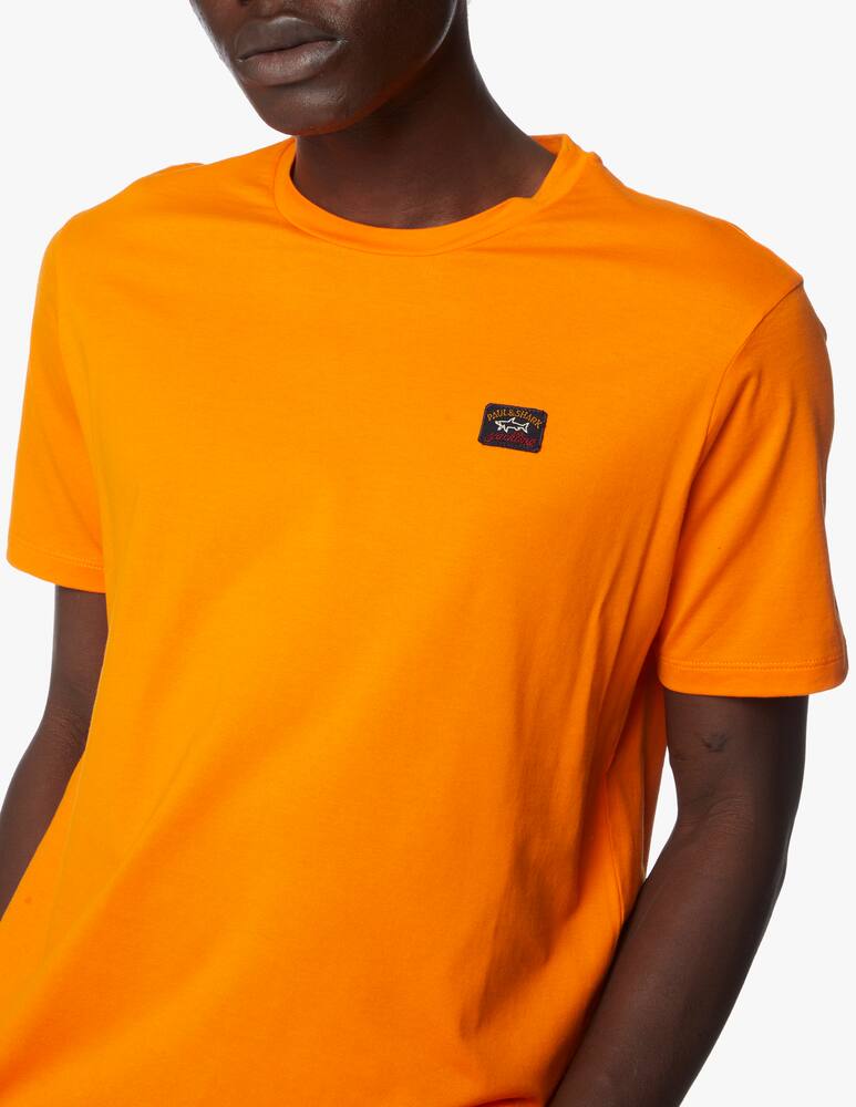 rinascente Paul & Shark Basic badge roundneck t-shirt - orange