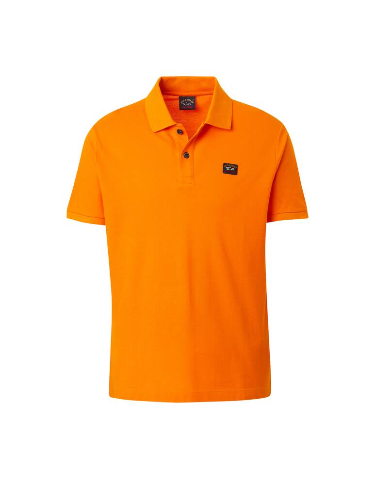 rinascente Paul & Shark Polo mc piquet tu logo tricolore - arancione