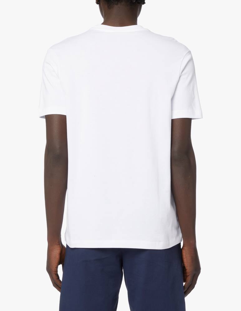 rinascente Paul & Shark Logo shark + lettering roundneck t-shirt - white