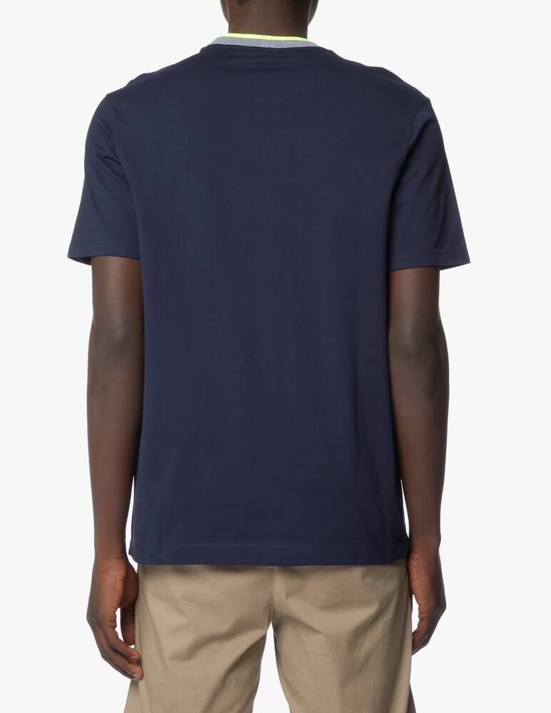 rinascente Paul & Shark Maglietta girocollo loghino scritta shark fluo - multicolor