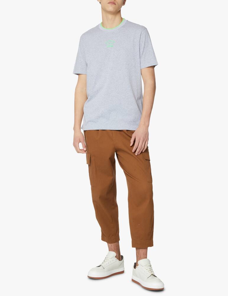 rinascente Paul & Shark Lettering logo + fluo shark roundneck t-shirt - multi