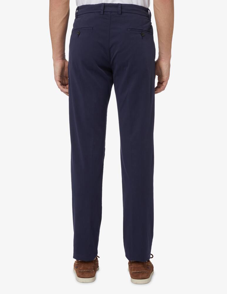 rinascente Paul & Shark Cotton silk chino pant - blue