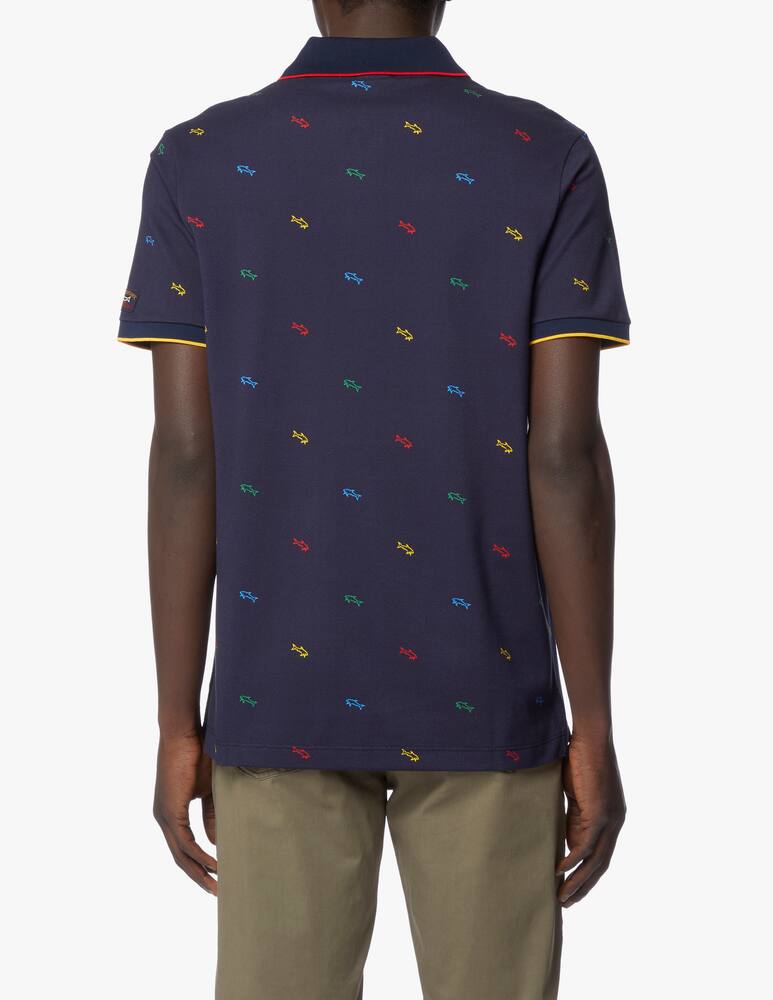 rinascente Paul & Shark Polo mc shark print ao - multicolor