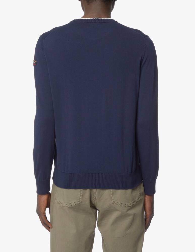 rinascente Paul & Shark Cotton basic yatching sweater - blue