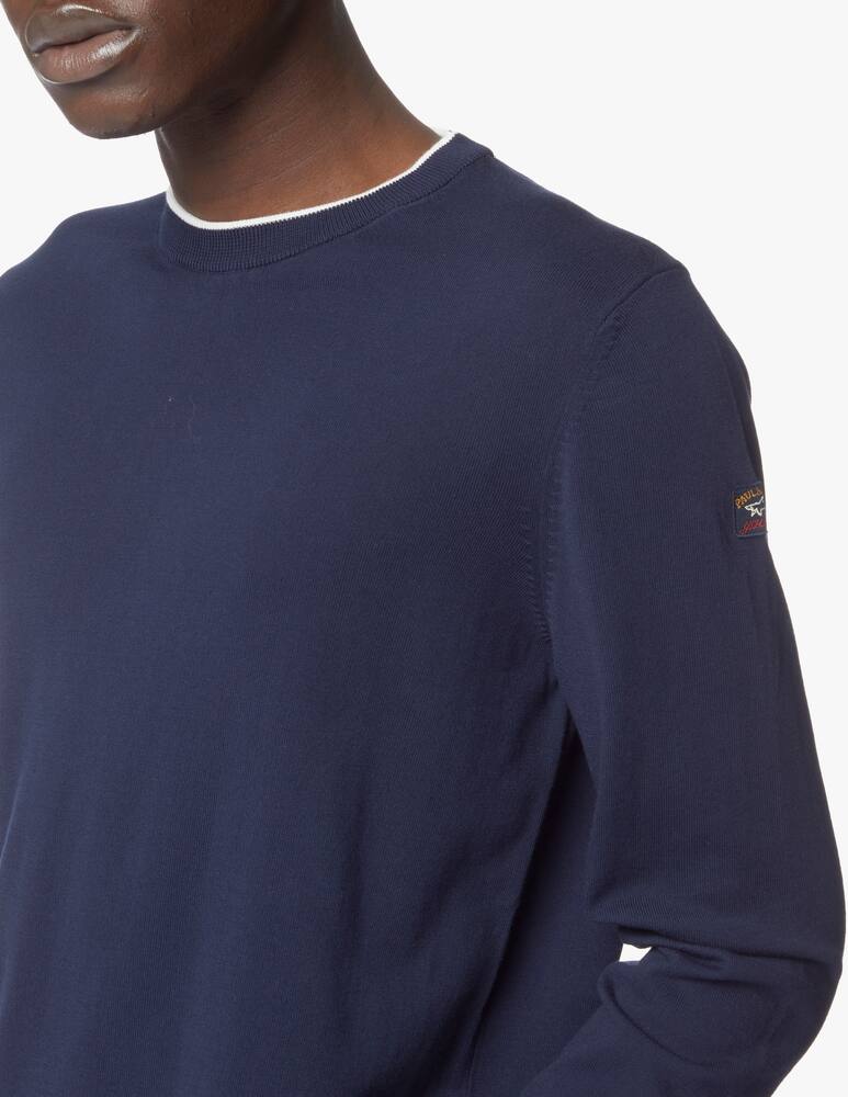 rinascente Paul & Shark Cotton basic yatching sweater - blue