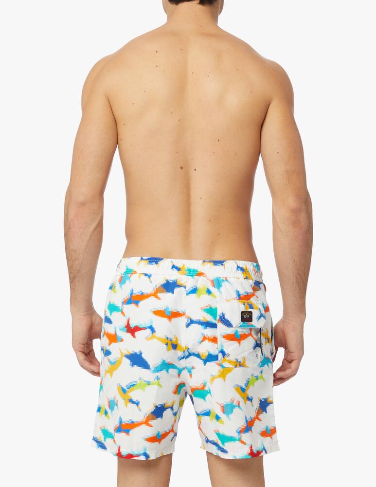 rinascente Paul & Shark Pixel shark swimshort - multi