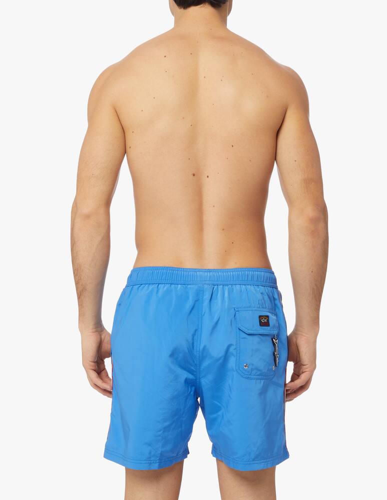 rinascente Paul & Shark Fine tape swimshort - blue
