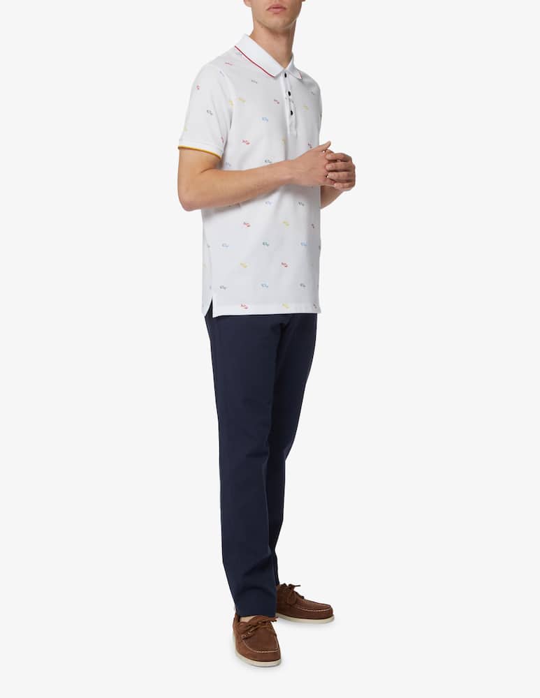 rinascente Paul & Shark Polo mc shark print ao - multicolor