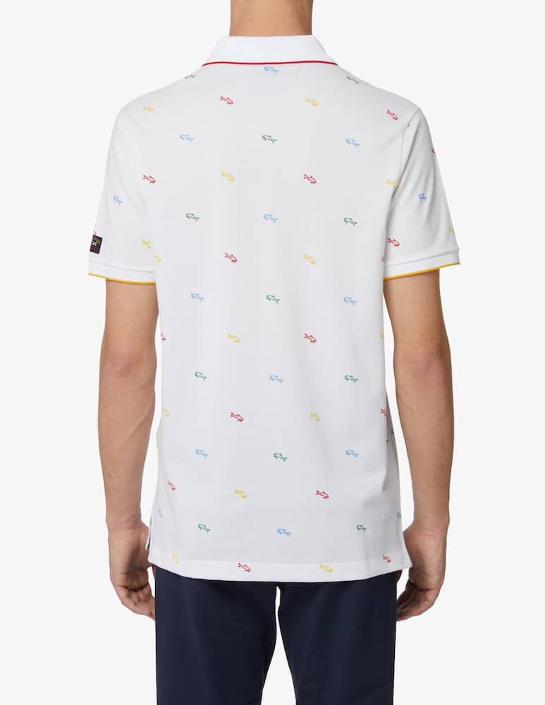 rinascente Paul & Shark Polo mc shark print ao - multicolor