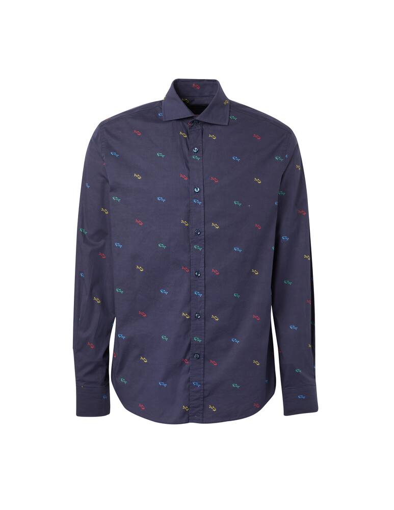 Paul & Shark Multicolor sharks shirt - multi - picture 5 Paul & Shark Multicolor sharks shirt - multi - picture 5