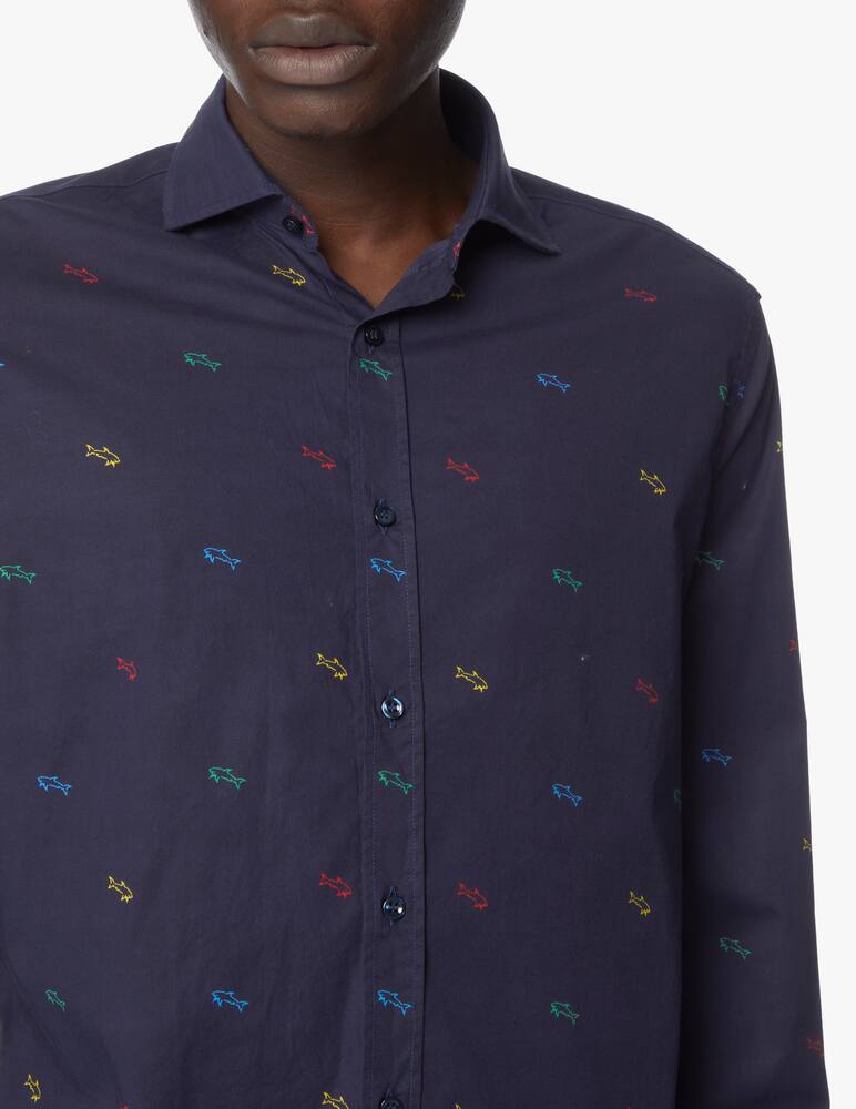 Paul & Shark Multicolor sharks shirt - multi - picture 4 Paul & Shark Multicolor sharks shirt - multi - picture 4