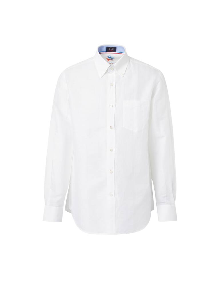 rinascente Paul & Shark Linen cotton shirt - white