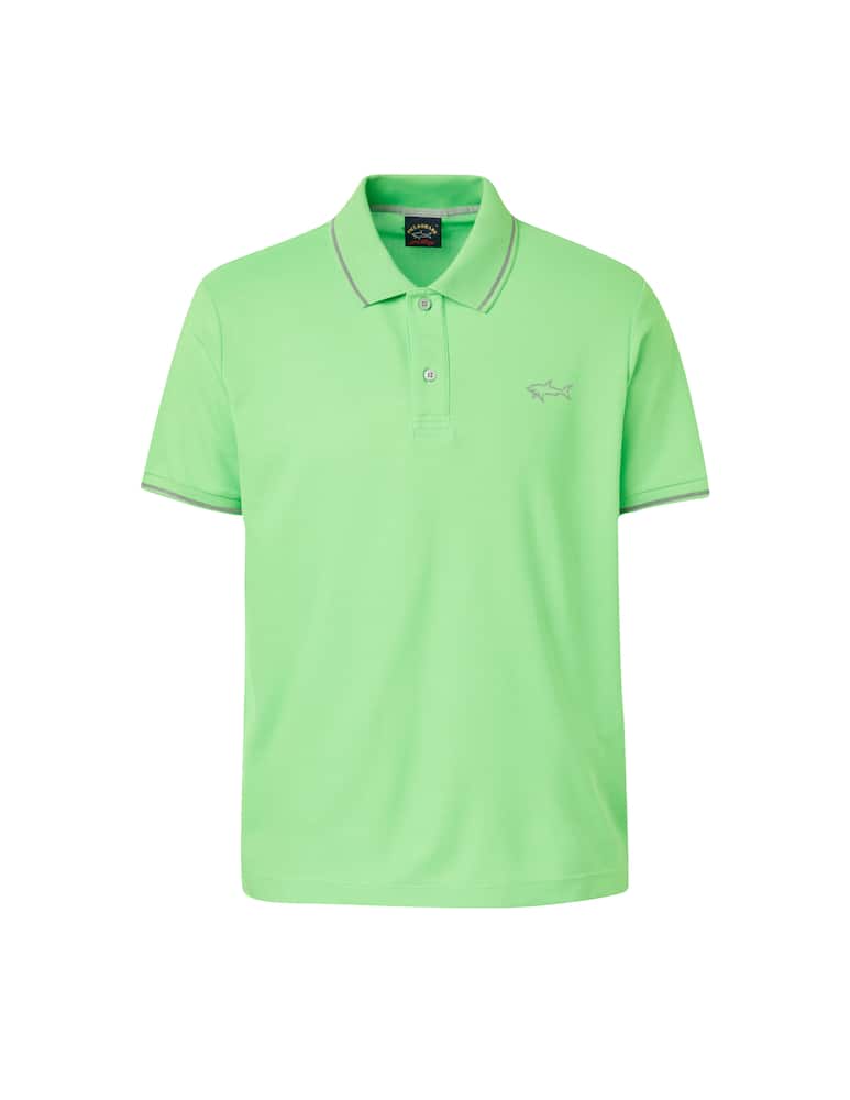 rinascente Paul & Shark Polo mc piquet logo reflective - verde