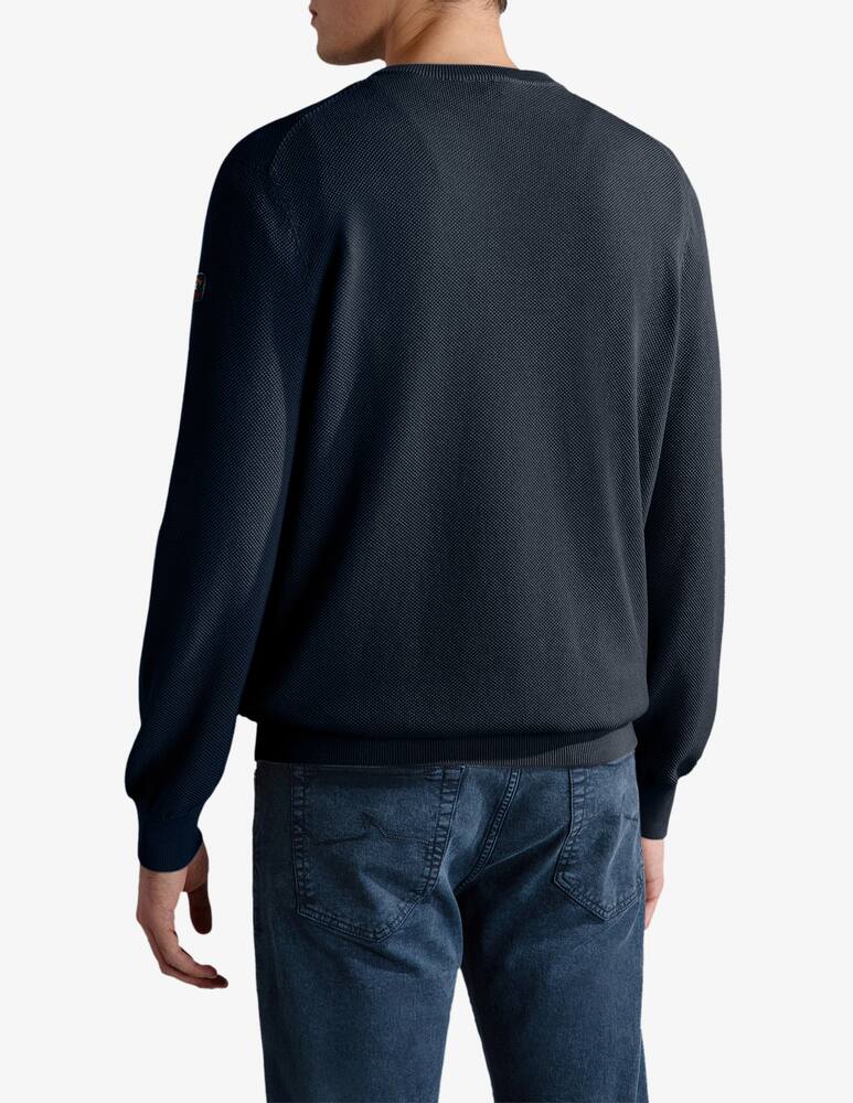 rinascente Paul & Shark Crewneck piquet jumper 