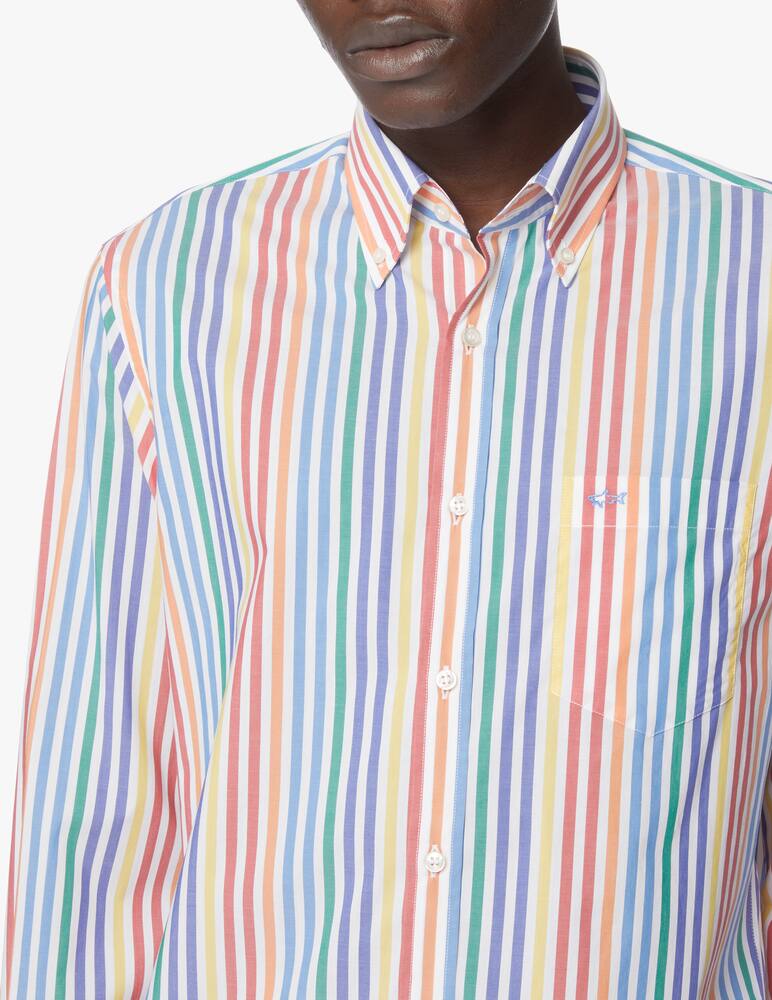 rinascente Paul & Shark Camicia ml riga larga multicolor - multicolor