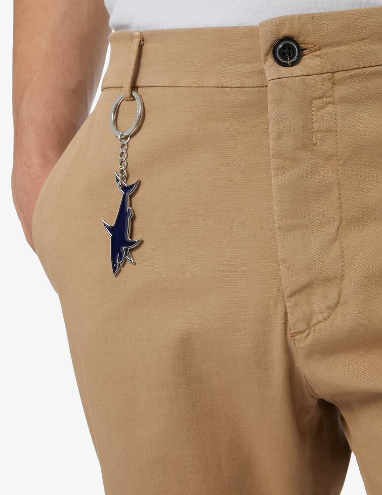 rinascente Paul & Shark Pantalone chino lino cotone - oliva