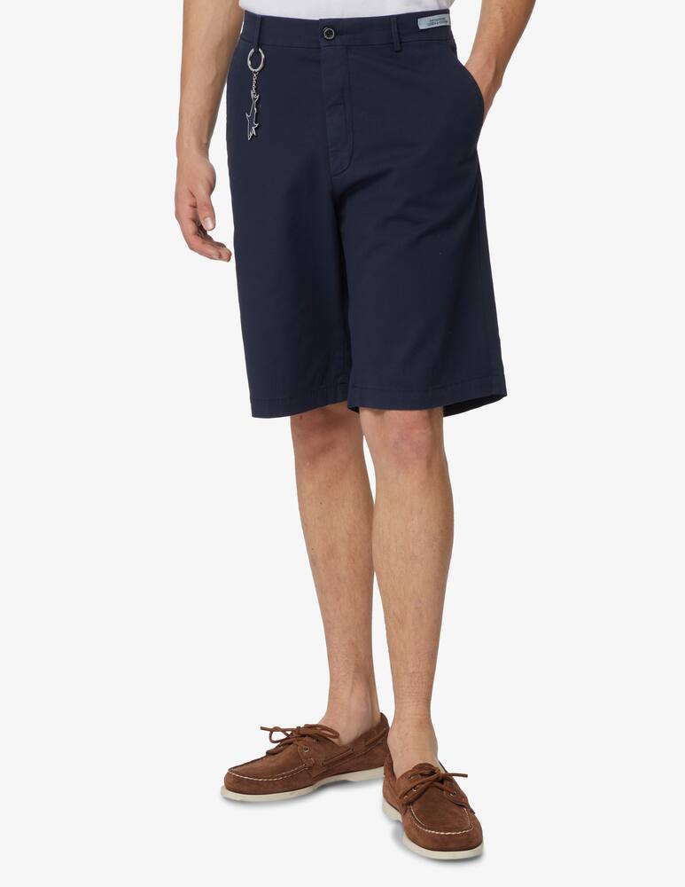 rinascente Paul & Shark Bermuda cotone lino - blu