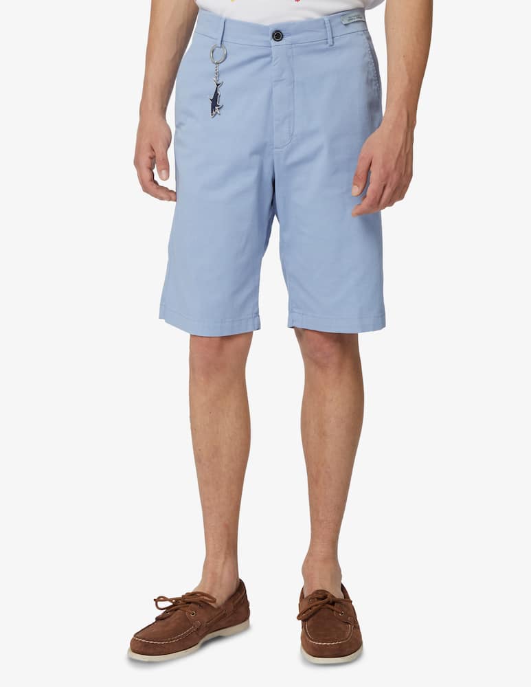 rinascente Paul & Shark Cotton linen shorts - light blue