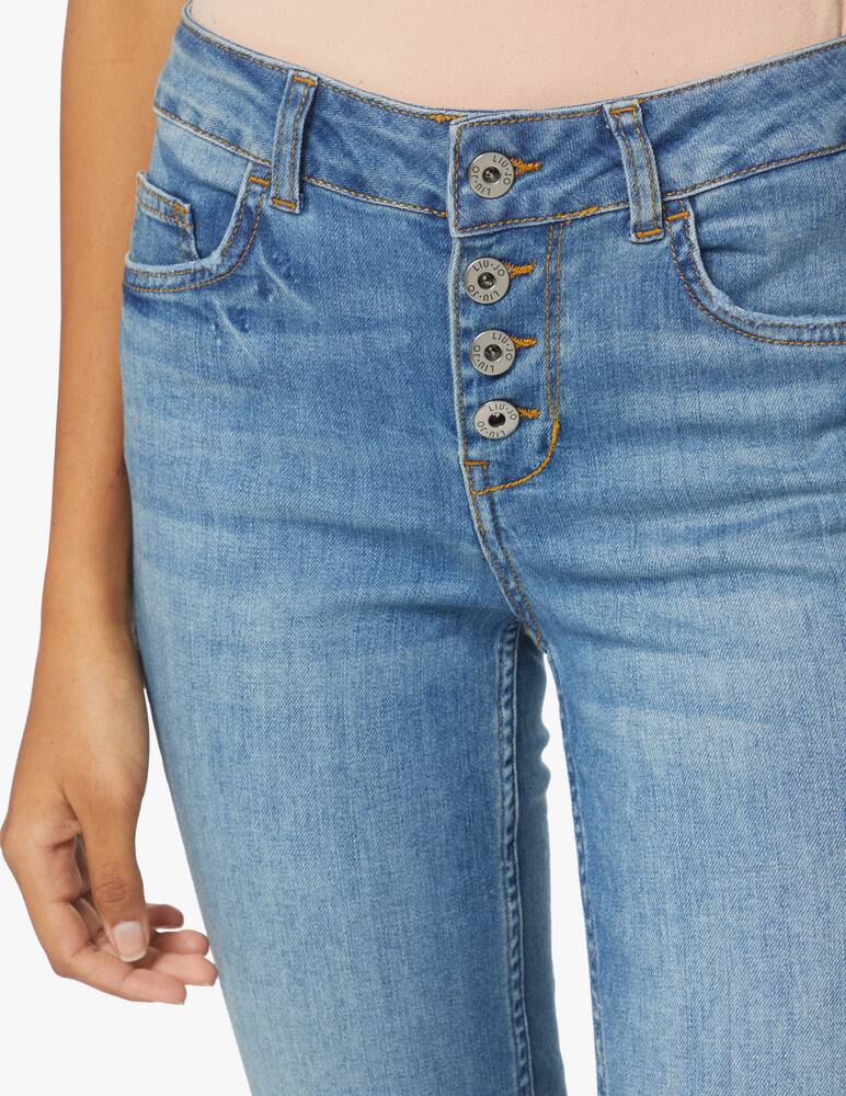 rinascente Liu Jo Jeans skinny a vita alta Monroe - azzurro