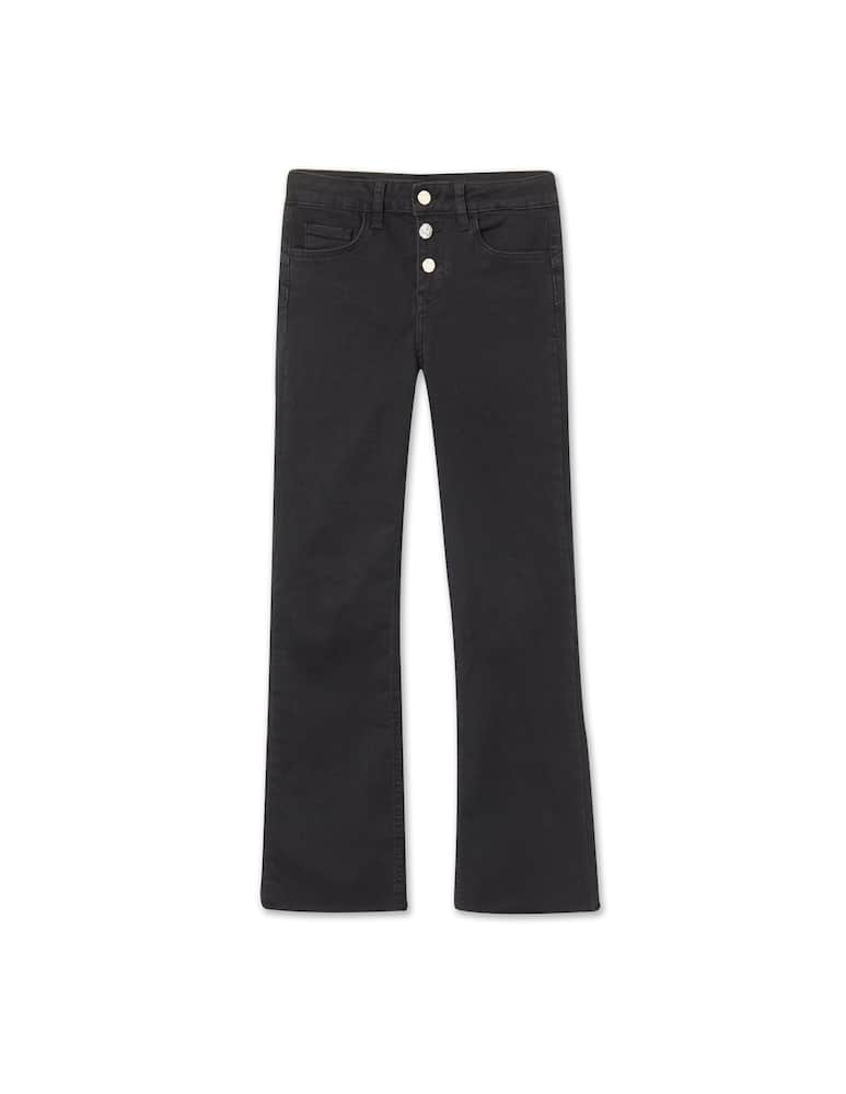 rinascente Liu Jo Vista mid rise fly tromb jeans - black