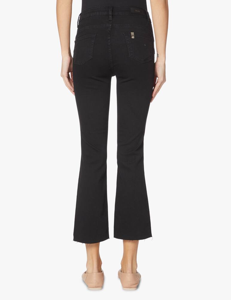 rinascente Liu Jo Vista mid rise fly tromb jeans - black
