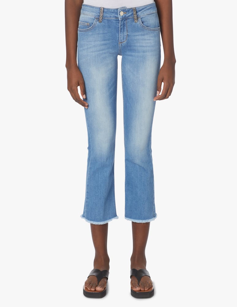 rinascente Liu Jo Mid rise fly tromb jeans - light blue