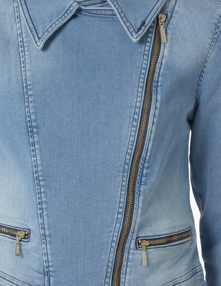 rinascente Liu Jo Giacca di jeans biker - azzurro