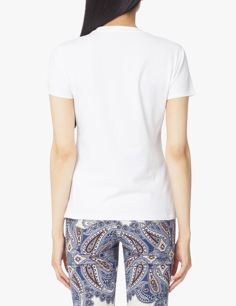 Liu Jo T-shirt in cotone stampa food strass - bianco - immagine 3 Liu Jo T-shirt in cotone stampa food strass - bianco - immagine 3