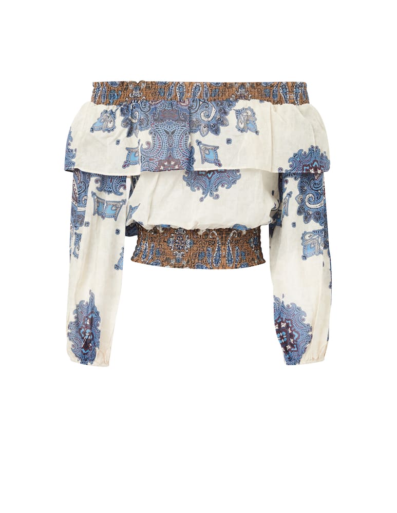 rinascente Liu Jo Long sleeved blouse with paisley print - multi