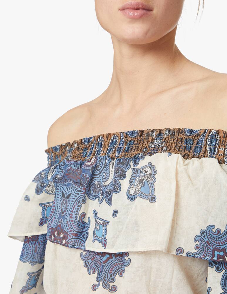 rinascente Liu Jo Long sleeved blouse with paisley print - multi