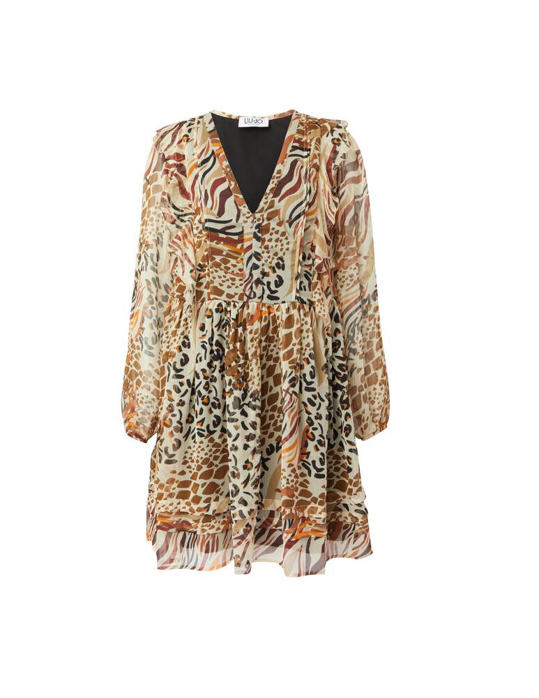 rinascente Liu Jo Vestito corto a manica lunga - marrone