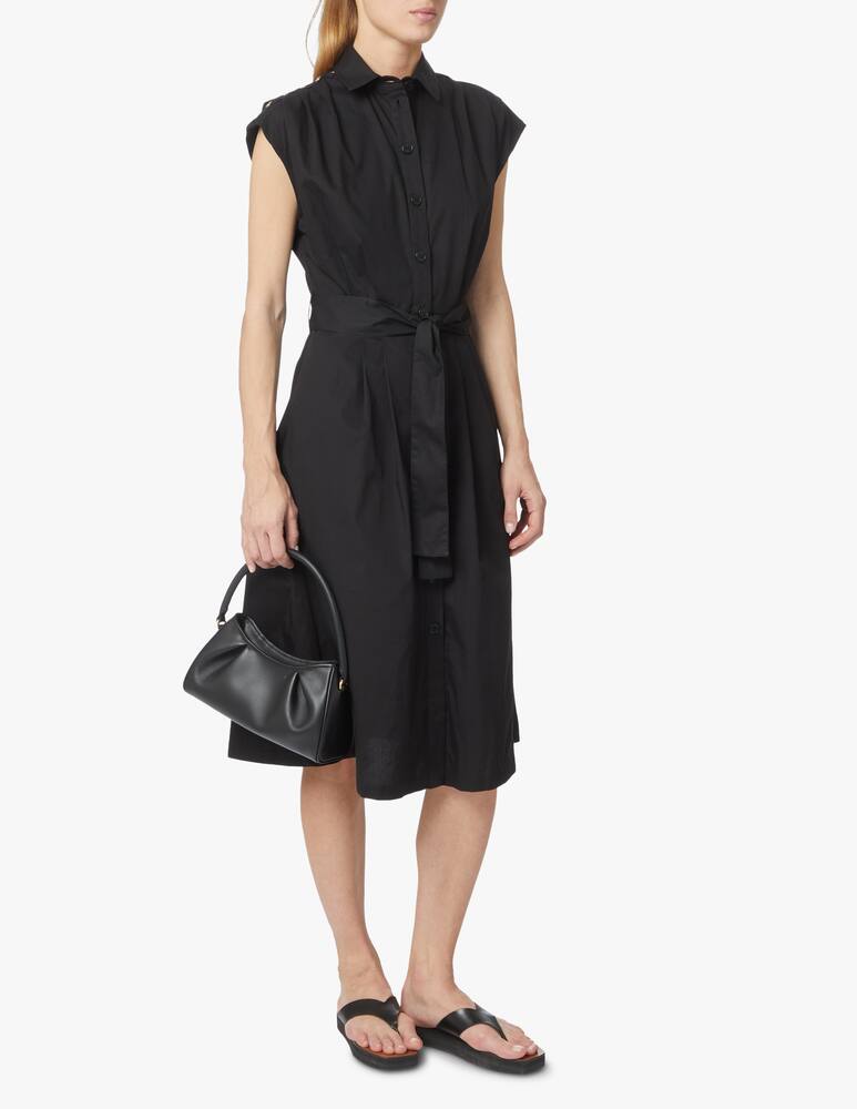Liu Jo Cotton sleeveless midi dress - black - picture 1 Liu Jo Cotton sleeveless midi dress - black - picture 1