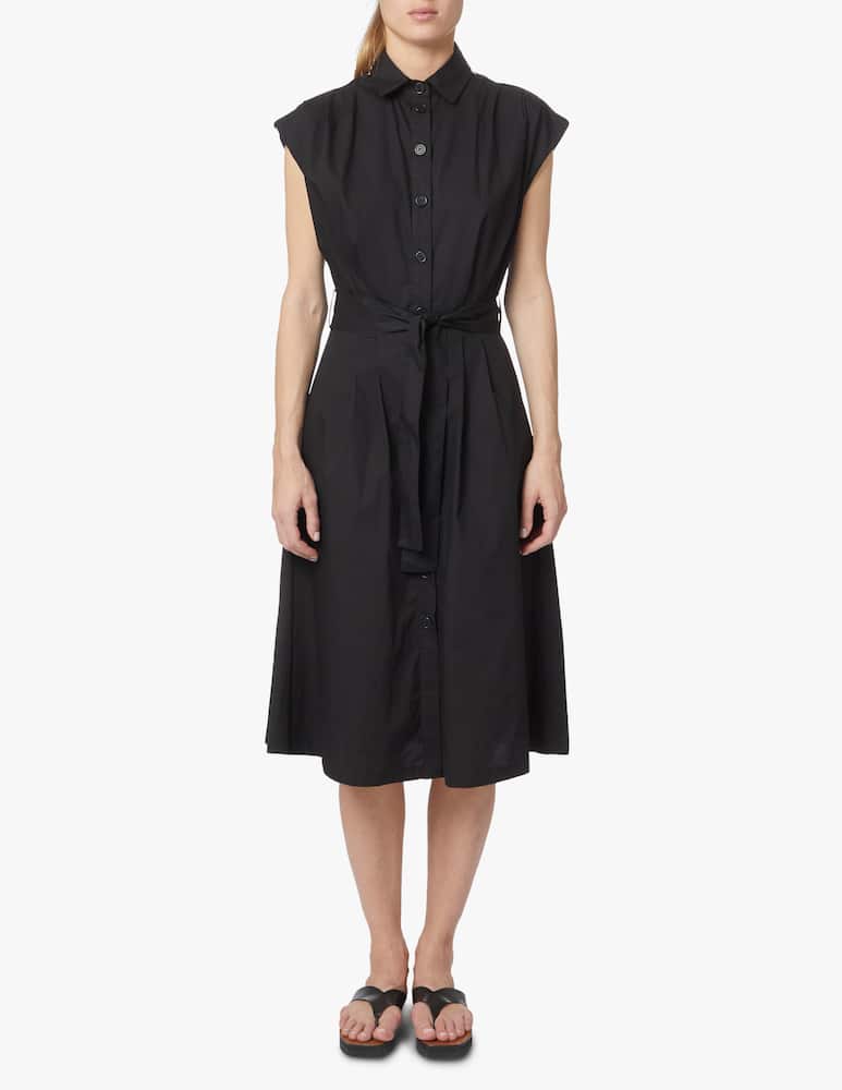 rinascente Liu Jo Cotton sleeveless midi dress - black