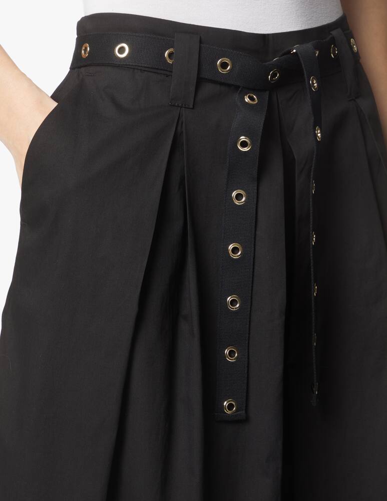 rinascente Liu Jo Pantalone ampio in cotone - nero