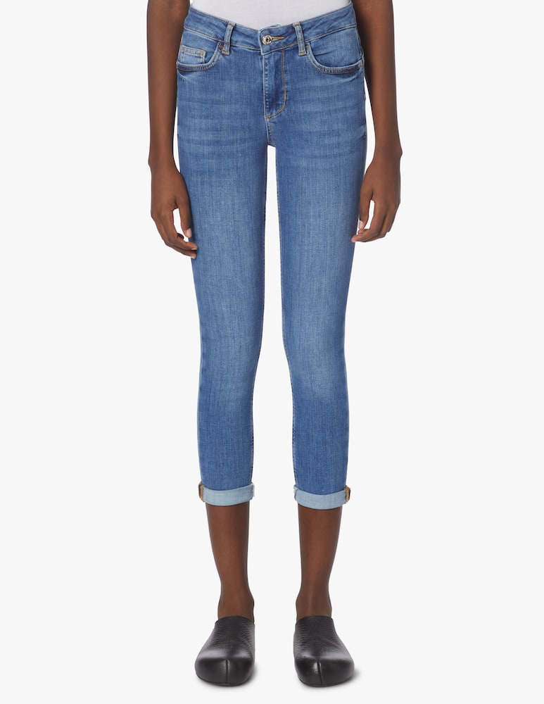 rinascente Liu Jo Monroe mid rise skinny jeans - blue