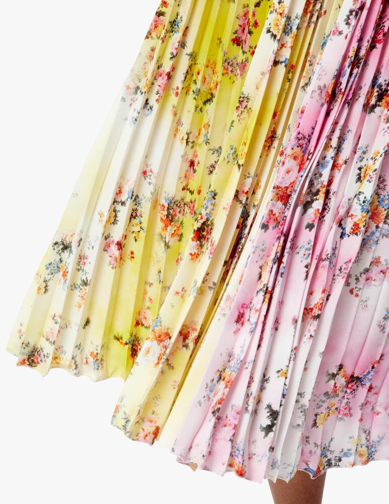 rinascente MSGM Midi floral pleated skirt