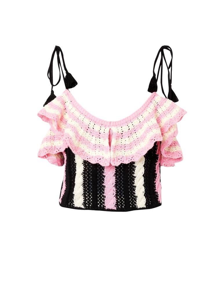 rinascente MSGM Crochet top