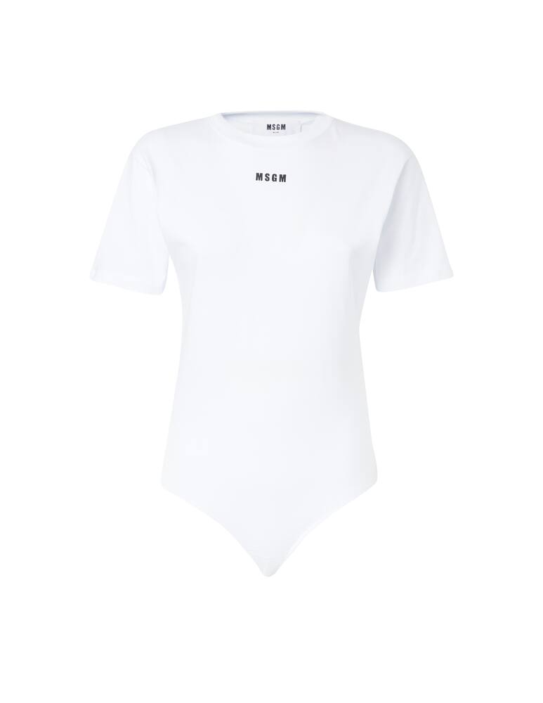 rinascente MSGM Cotton bodysuit with logo