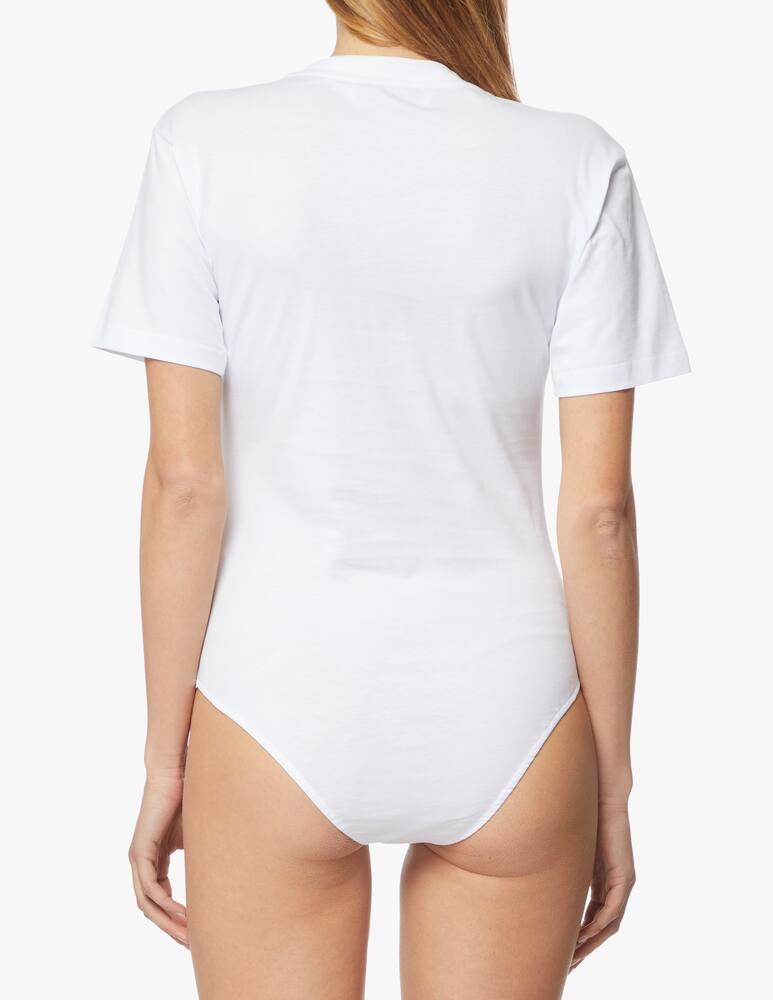 rinascente MSGM Cotton bodysuit with logo