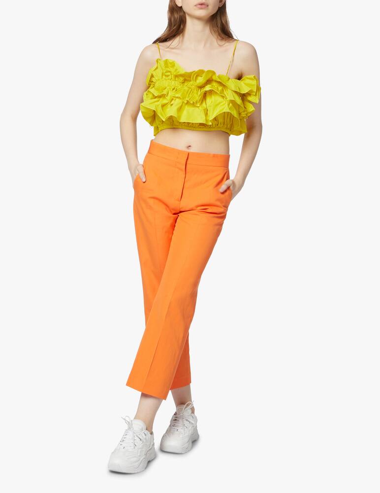 rinascente MSGM Linen cropped trousers